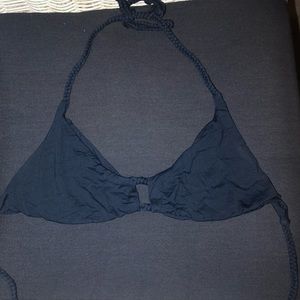 Frankie’s Bikinis Navy Blue Bikini Top